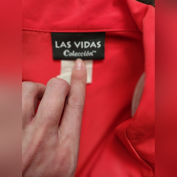 WOMEN'S 80'S/90'S BLAZER/TOP - RED - Picture 4 of 4